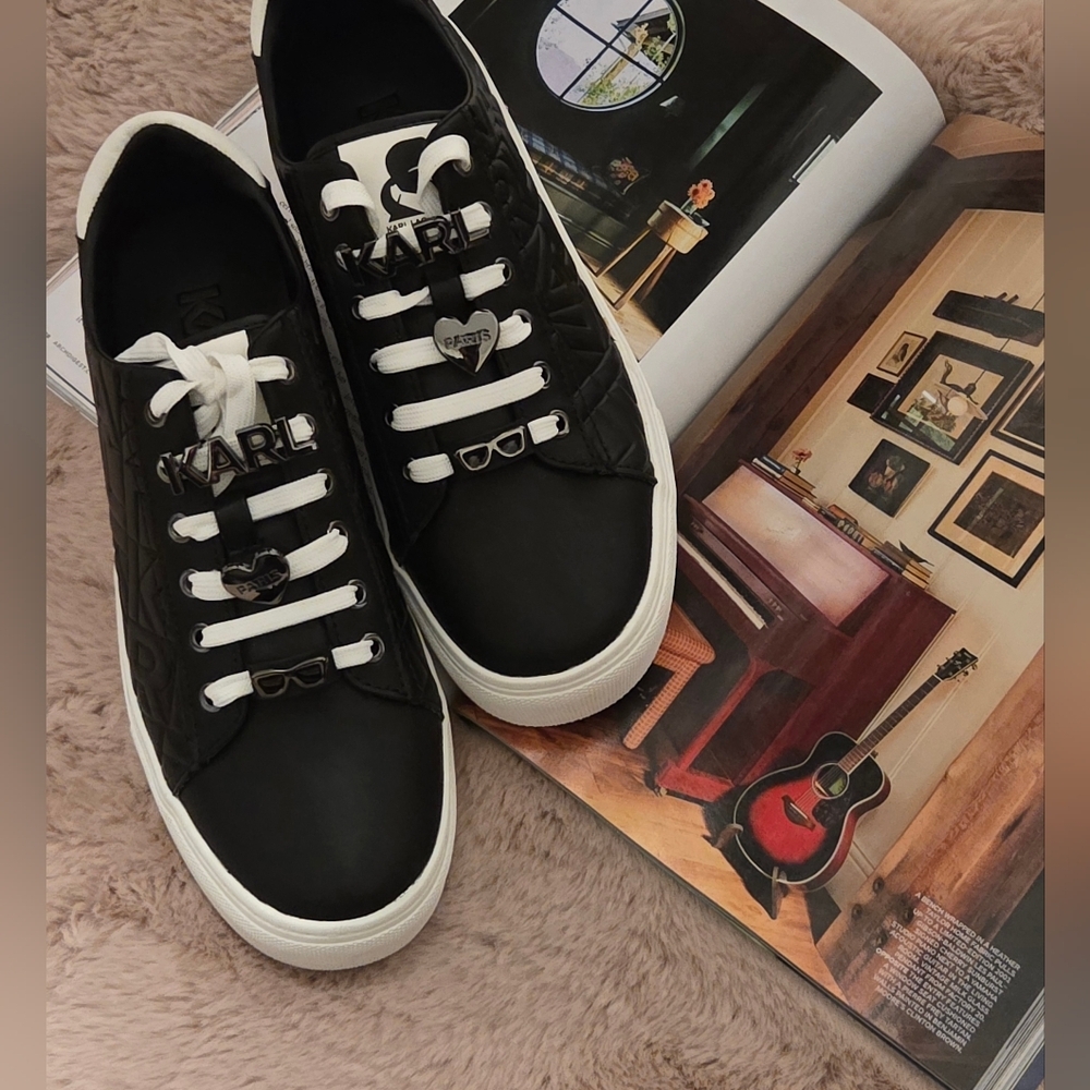 KARL LAGERFELD PARIS Cate Karl Box sneakers. - Picture 4 of 7
